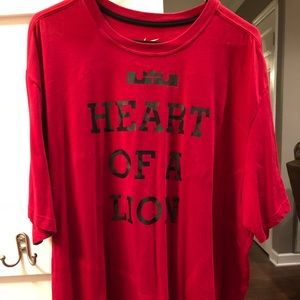 Nike Lebron Heart of a Lion shirt.